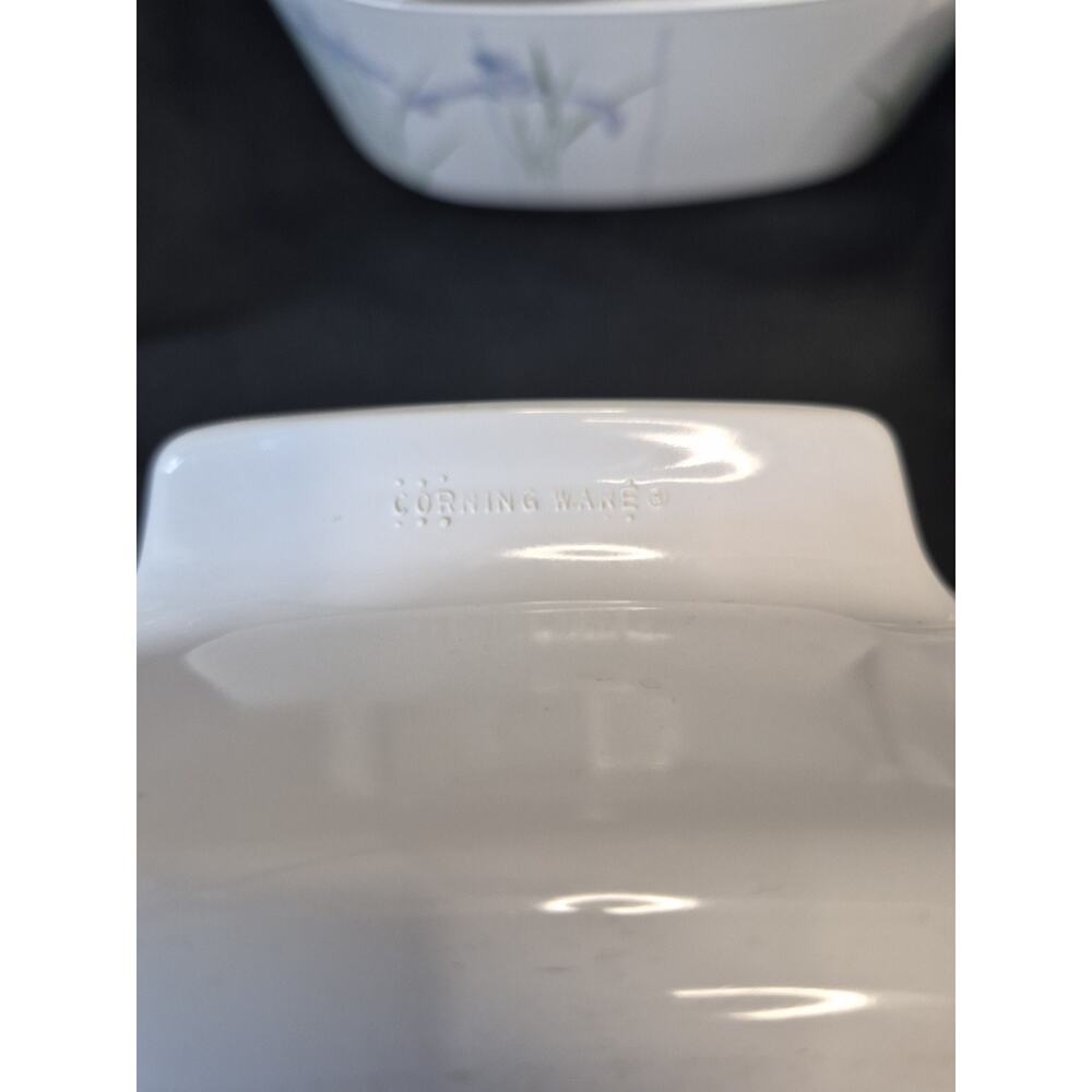Corning Ware Shadow Iris Casserole Dishes Set Of 5 Dishes With 3 LIDS = 8 Pieces - Picture 10 of 16
